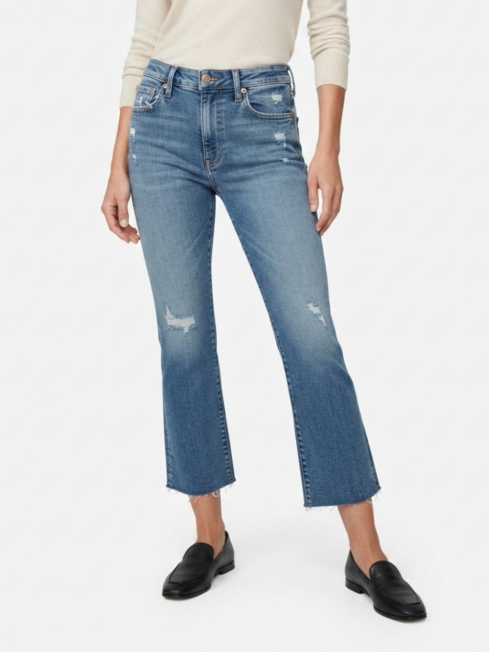 Pistola Lennon High Rise Crop Bootcut Jeans French Size 26